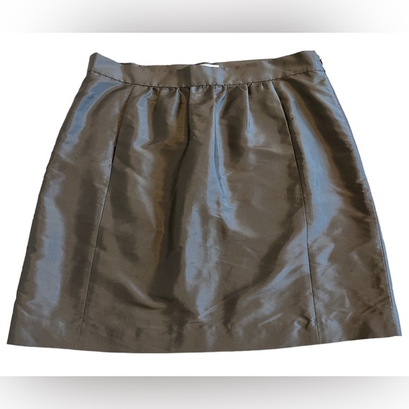 Ann Taylor Dresses & Skirts - Ann Taylor Loft Gray Silk Skirt Size 12
